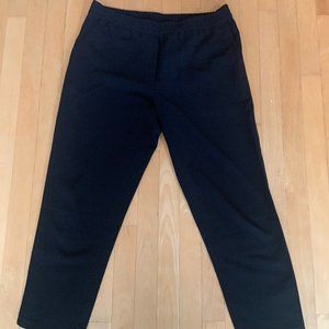 Black Club Monaco Wide-legged Ankle-length Dress Pants